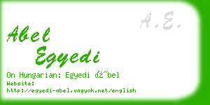 abel egyedi business card